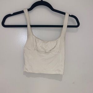 Wilfred Aritzia white tank crop top. Size 2XS